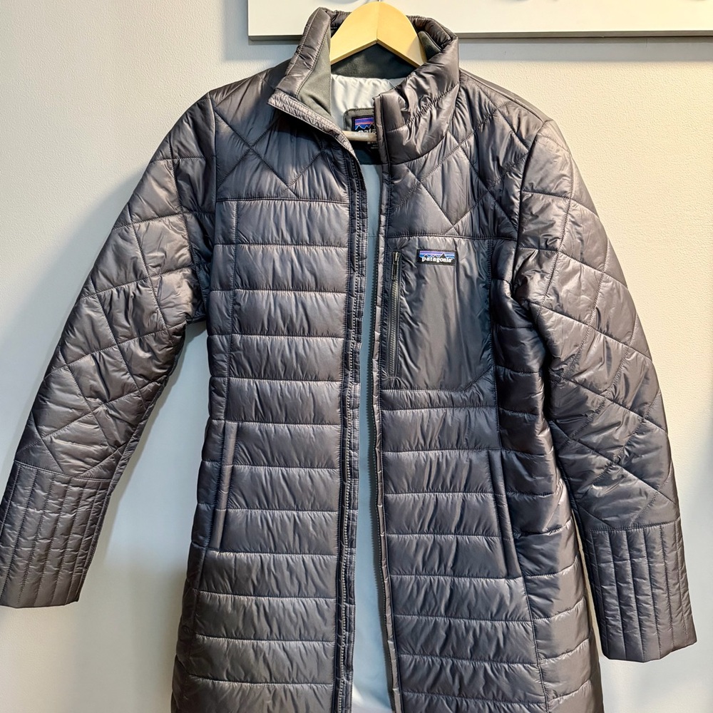 Patagonia Women's Radalie Charcoal Gray Parka Puffer Coat